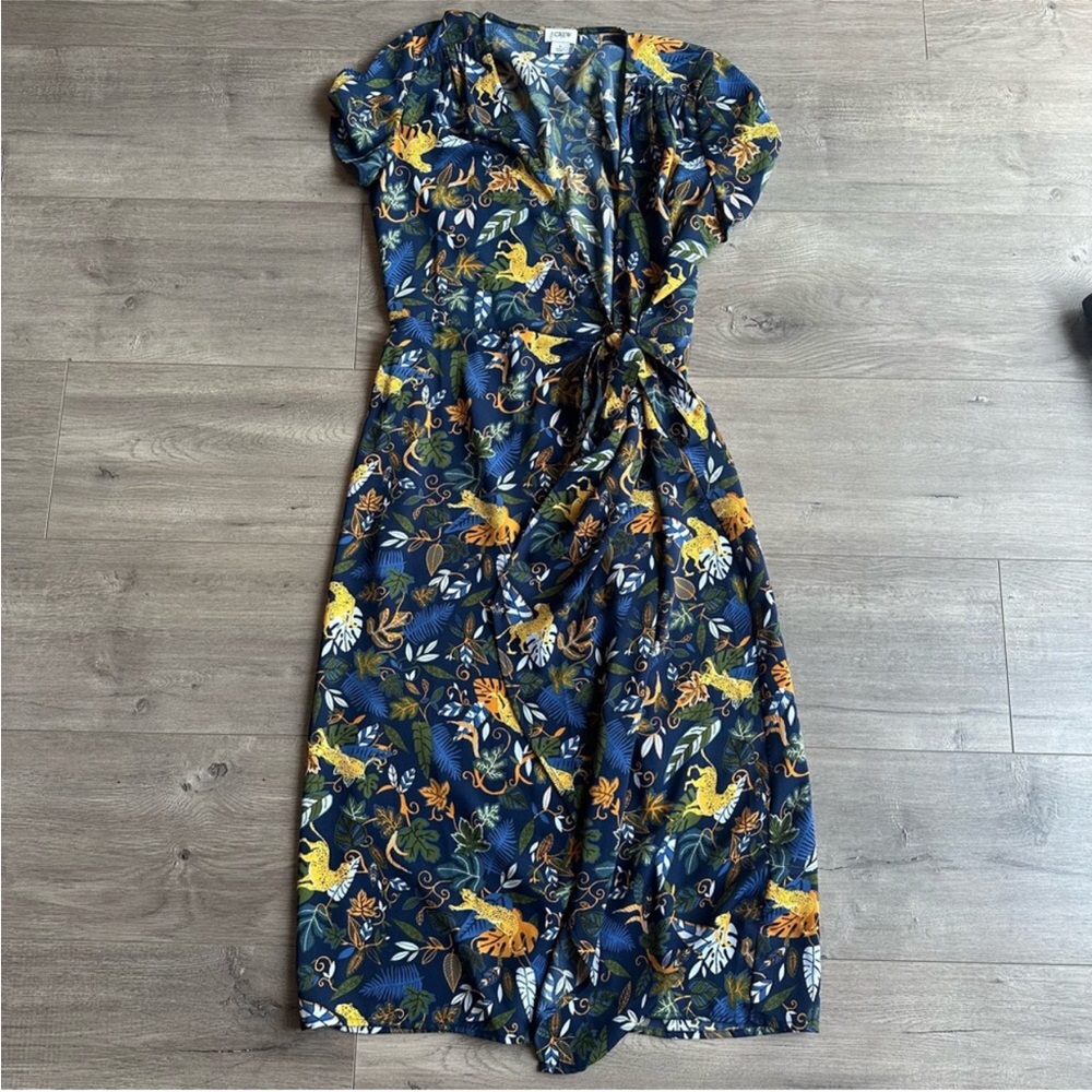 Floral Print Wrap Dress